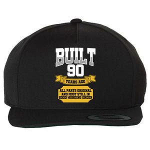 Built 90th Birthday All Original Part Wool Snapback Cap