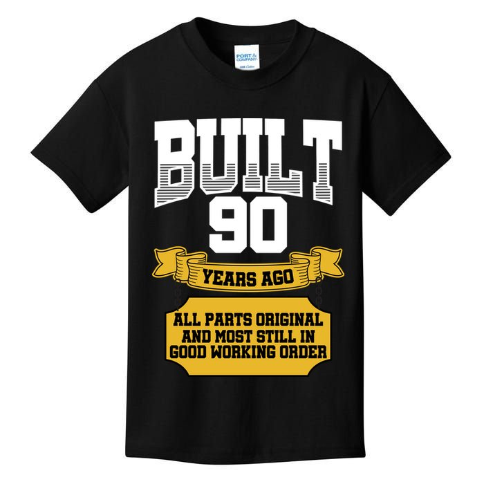 Built 90th Birthday All Original Part Kids T-Shirt