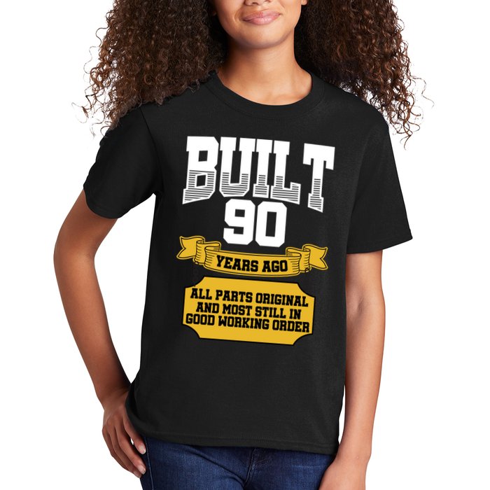 Built 90th Birthday All Original Part Kids T-Shirt