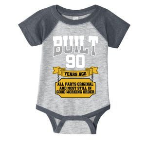 Built 90th Birthday All Original Part Infant Baby Jersey Bodysuit