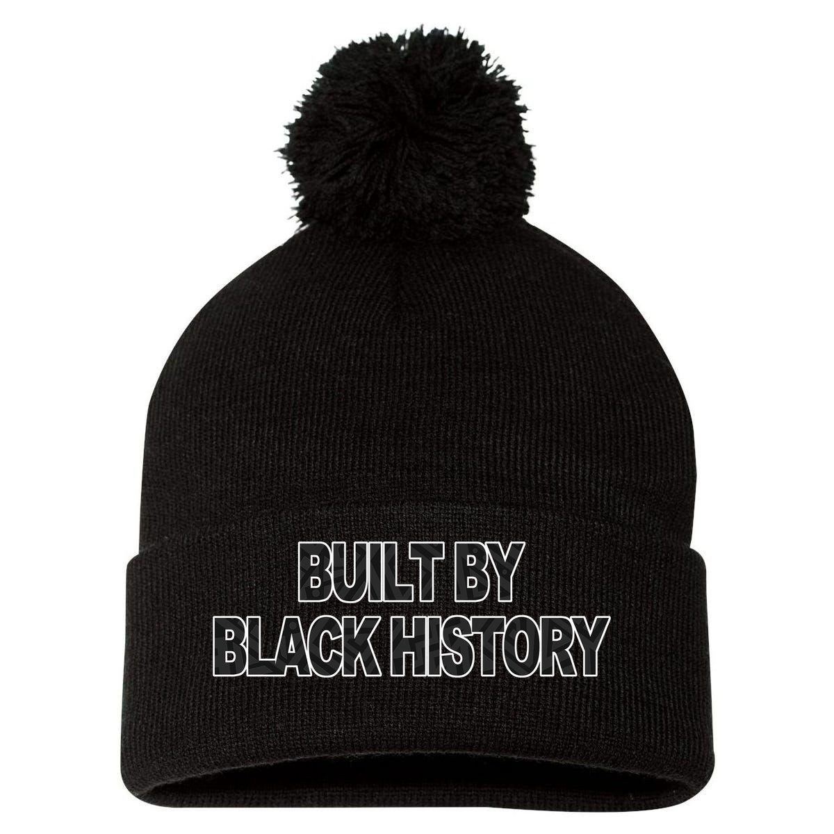 Built By Black History Pom Pom 12in Knit Beanie