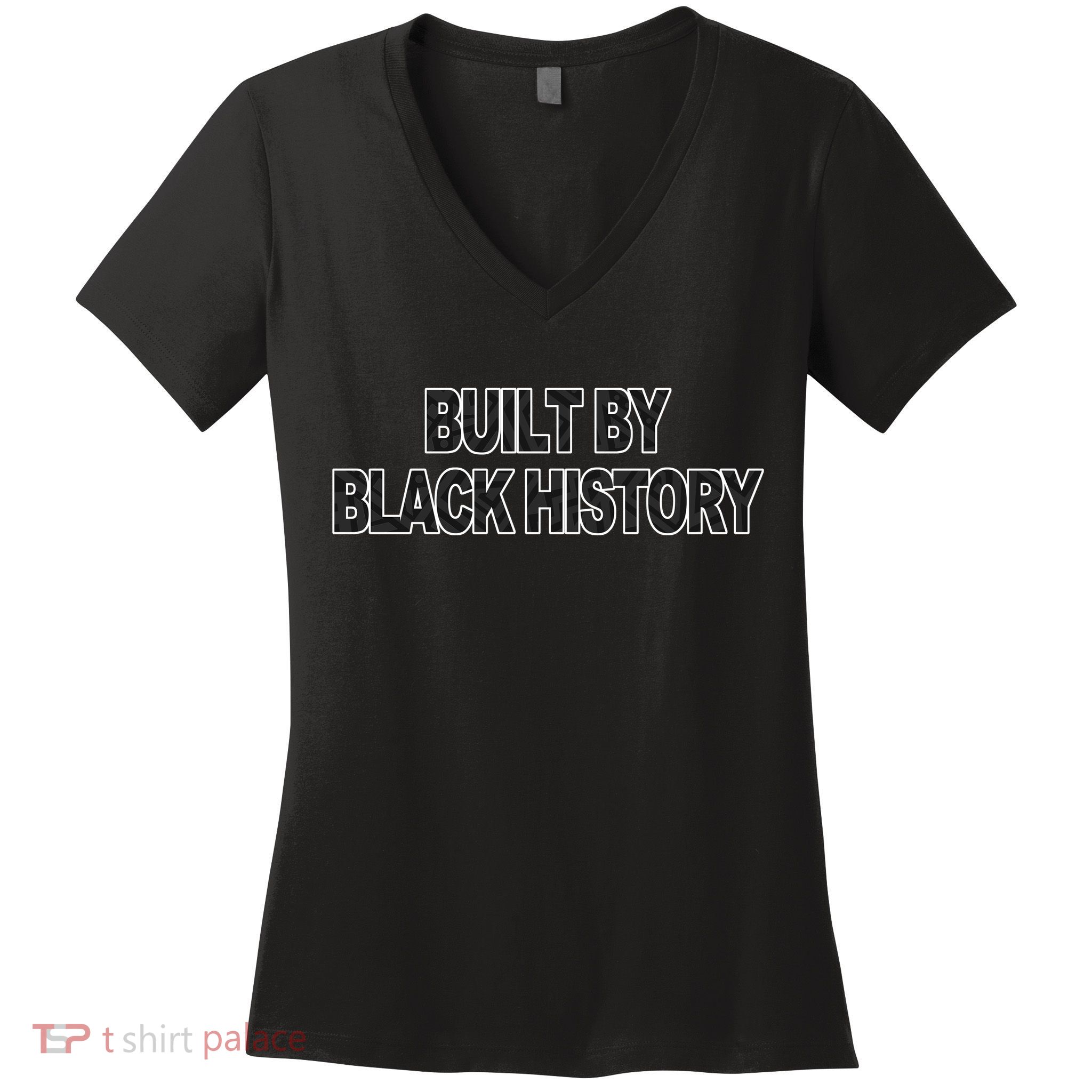 Built By Black History Women's V-Neck T-Shirt