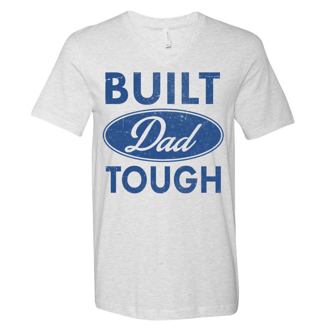 Built Dad Tough Car Logo V-Neck T-Shirt