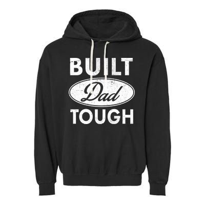 Built Dad Tough Car Logo Garment-Dyed Fleece Hoodie