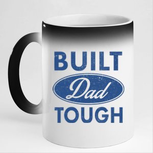 Built Dad Tough Car Logo 11oz Black Color Changing Mug