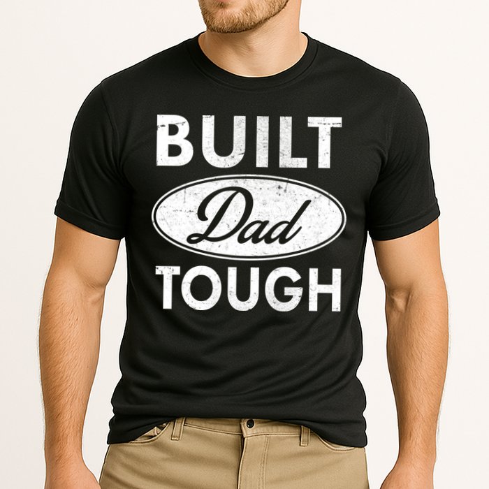 Built Dad Tough Car Logo Cooling Performance Crew T-Shirt