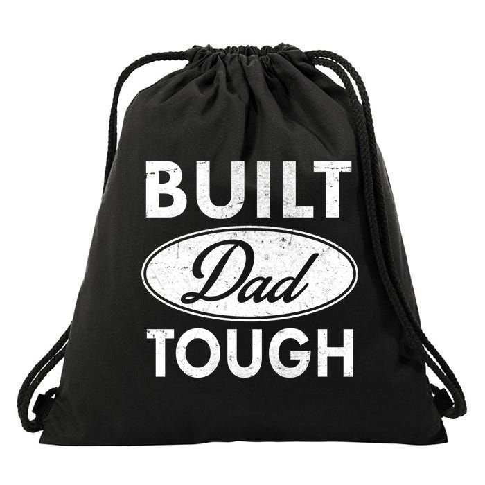 Built Dad Tough Car Logo Drawstring Bag