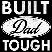Built Dad Tough Car Logo Baby Bodysuit