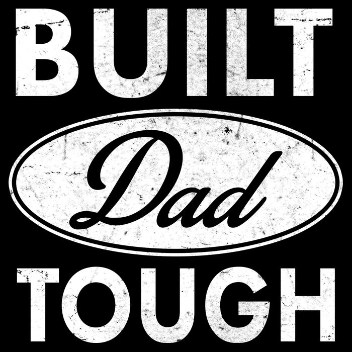 Built Dad Tough Car Logo Baby Bodysuit