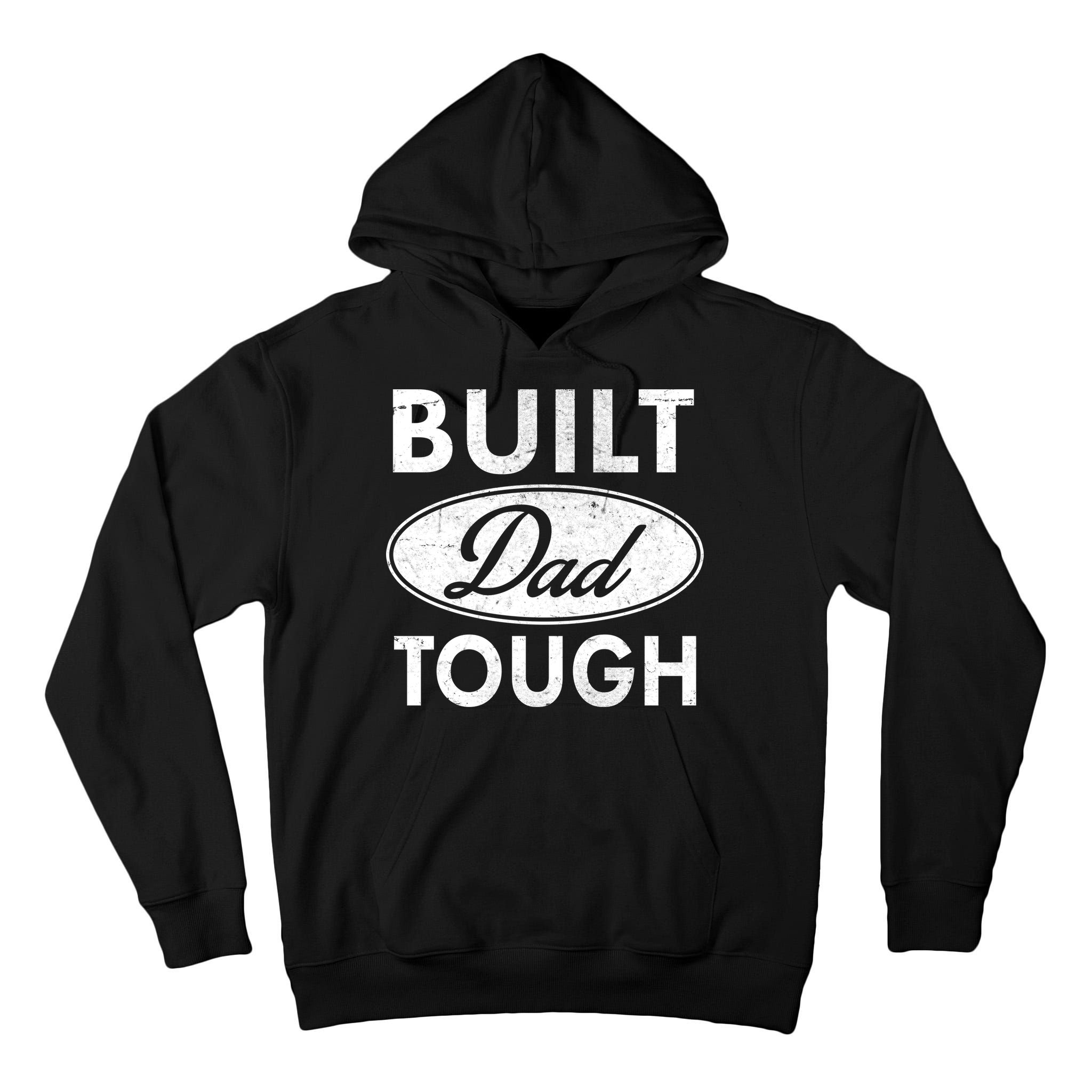 Built Dad Tough Car Logo Tall Hoodie