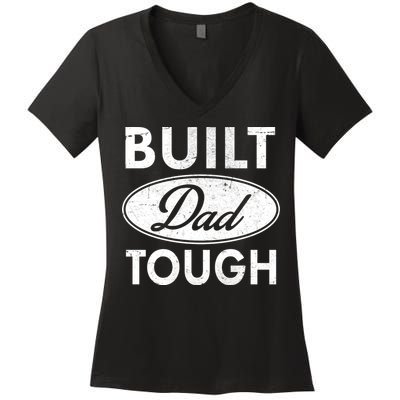 Built Dad Tough Car Logo Women's V-Neck T-Shirt