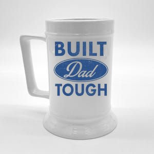 Built Dad Tough Car Logo Beer Stein