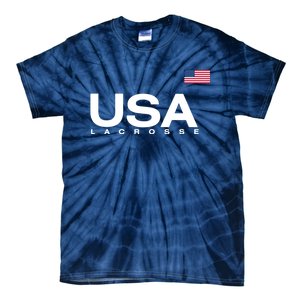 Big Usa Lacrosse Flag Gift Tie-Dye T-Shirt