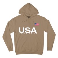 Big Usa Lacrosse Flag Gift Hoodie