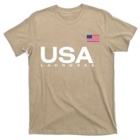 Big Usa Lacrosse Flag Gift T-Shirt