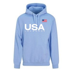 Big Usa Lacrosse Flag Gift Unisex Surf Hoodie