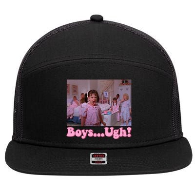 Boy Ugh Little Rascals Valentine 7 Panel Mesh Trucker Snapback Hat