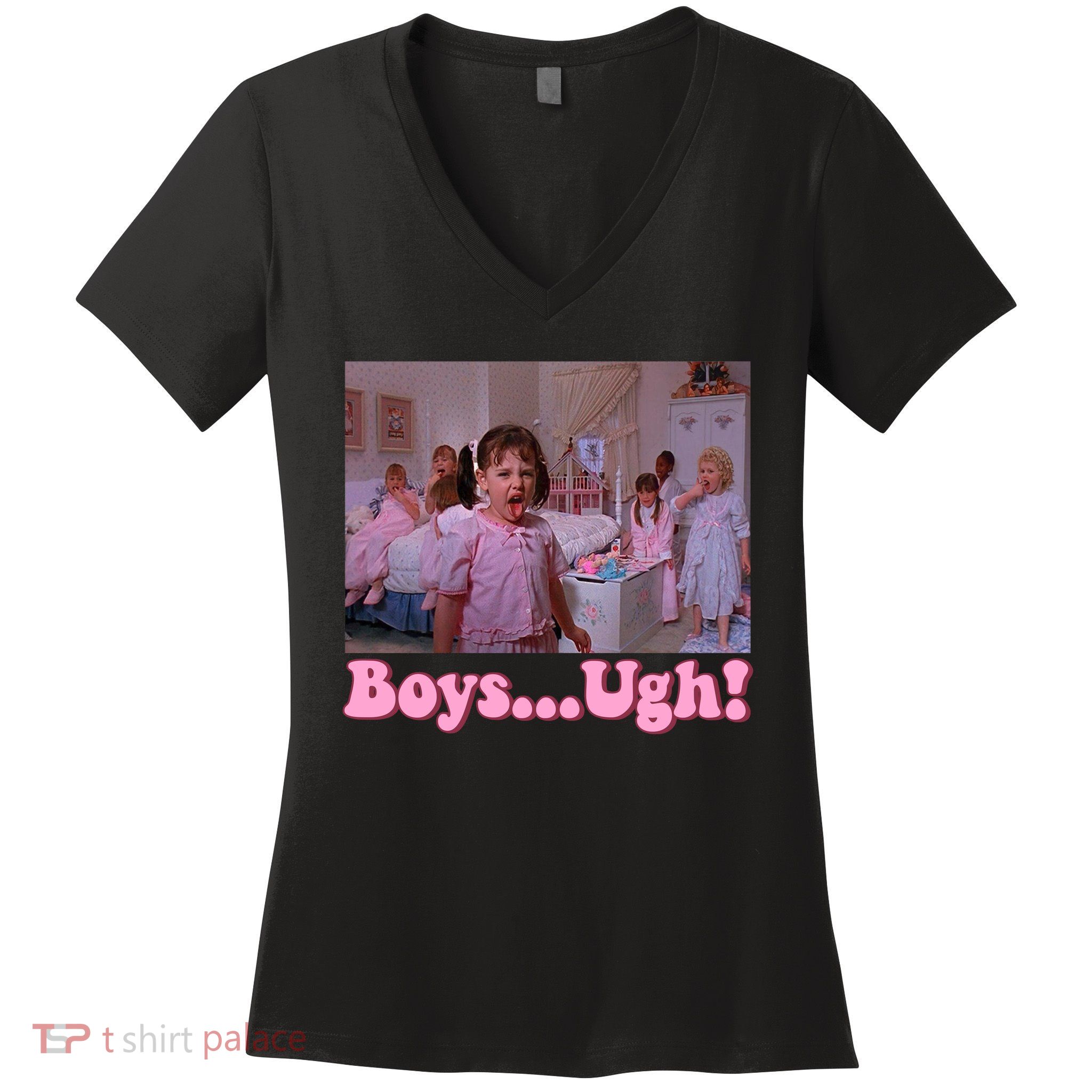 Boy Ugh Little Rascals Valentine Women's V-Neck T-Shirt