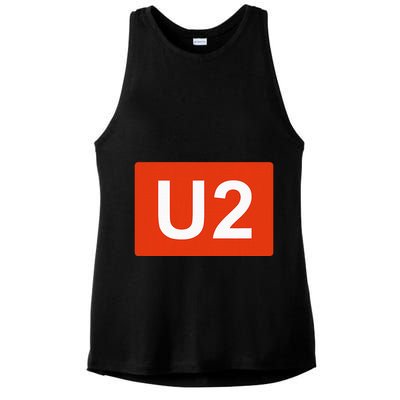 Berlin Ubahn Line Souvenir Keepsake Ladies PosiCharge Tri-Blend Wicking Tank