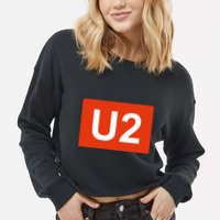 Berlin Ubahn Line Souvenir Keepsake Cropped Pullover Crew
