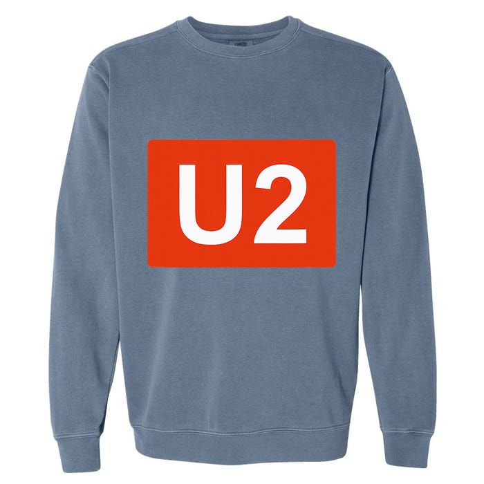 Berlin Ubahn Line Souvenir Keepsake Garment-Dyed Sweatshirt