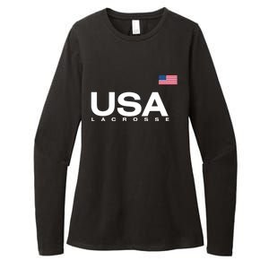 Big Usa Lacrosse Flag Gift Womens CVC Long Sleeve Shirt