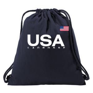 Big Usa Lacrosse Flag Gift Drawstring Bag