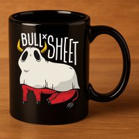 Bull Sheet 11oz C Handle Ceramic Mug