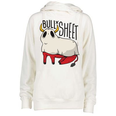 Bull Sheet Womens Funnel Neck Pullover Hood