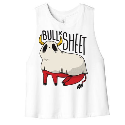 Bull Sheet Women's Racerback Cropped Tank