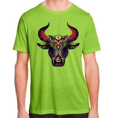 Bull Silhouette Head and Horns Adult ChromaSoft Performance T-Shirt