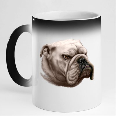 Bulldog 11oz Black Color Changing Mug