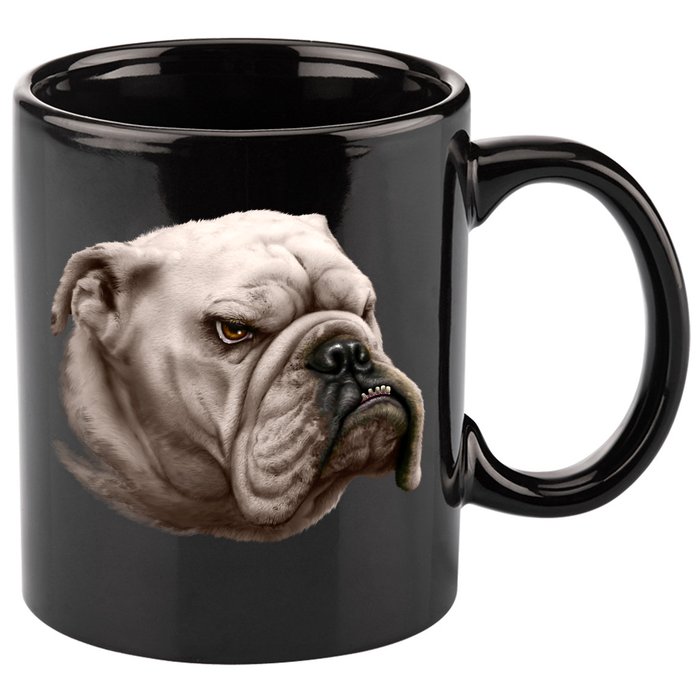 Bulldog 11oz C Handle Ceramic Mug