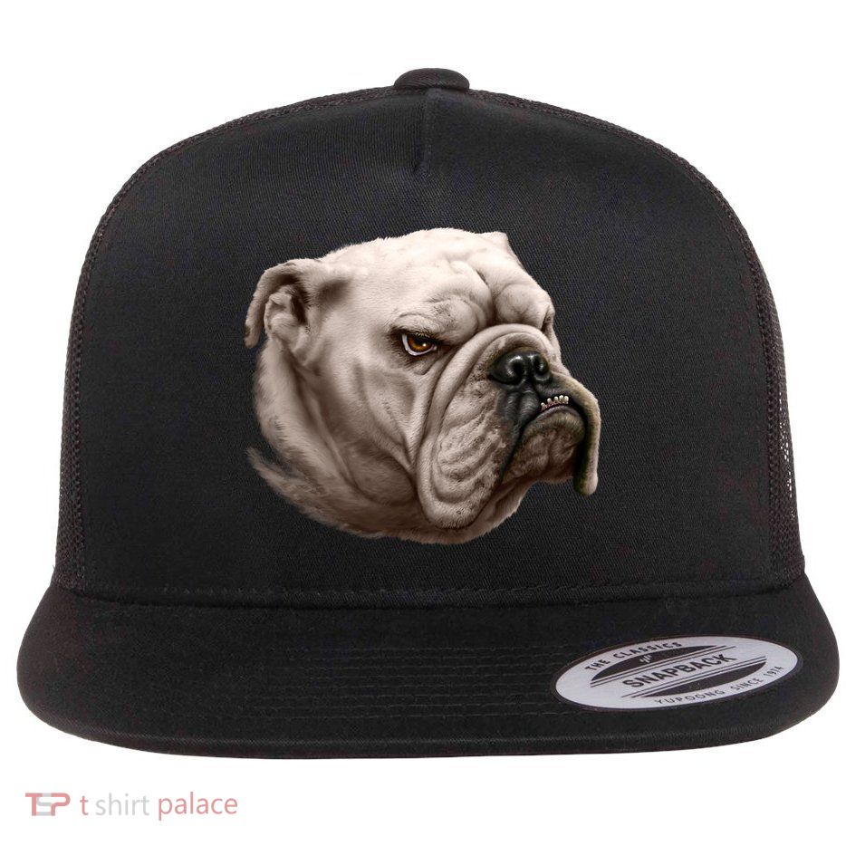 Bulldog Flat Bill Trucker Hat