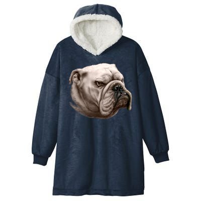 Bulldog Hooded Wearable Blanket