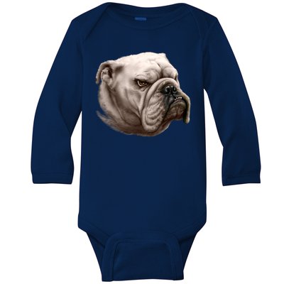 Bulldog Baby Long Sleeve Bodysuit