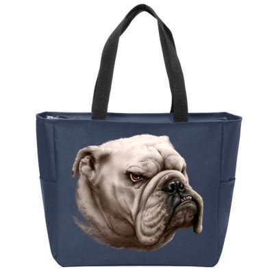 Bulldog Zip Tote Bag