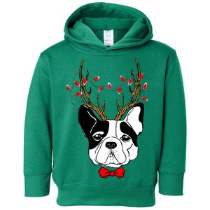 Bulldog Deer Antlers Toddler Hoodie