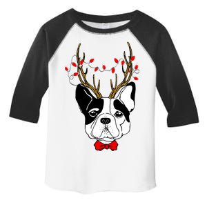 Bulldog Deer Antlers Toddler Fine Jersey T-Shirt