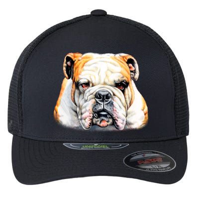 Bulldog Face Front Flexfit Unipanel Trucker Cap