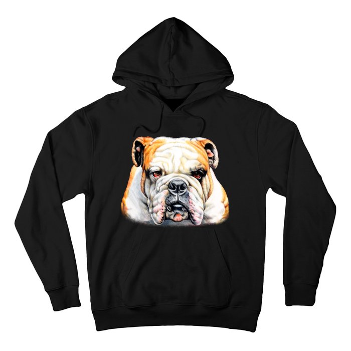 Bulldog Face Front Hoodie