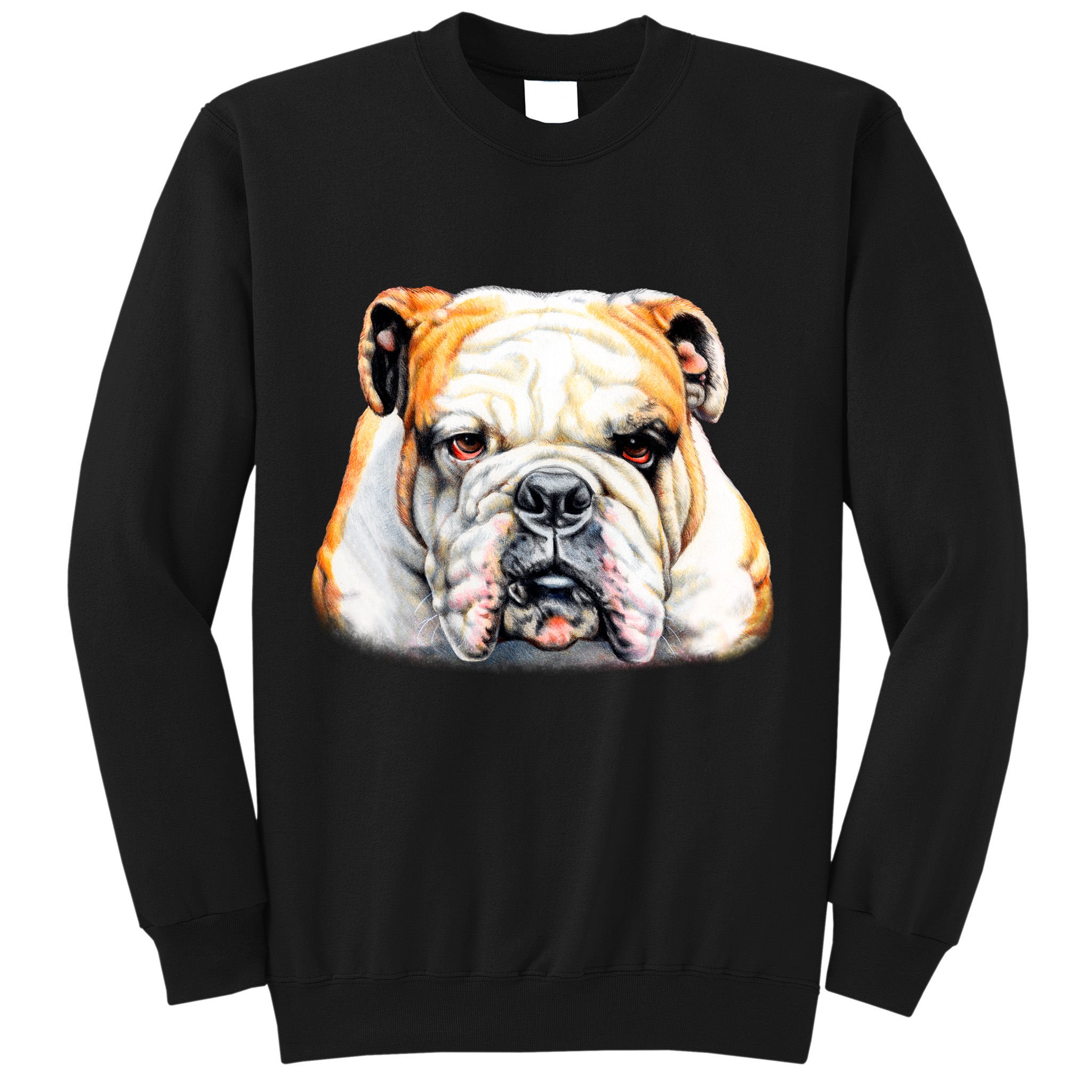 Bulldog Face Front Sweatshirt