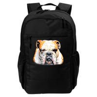 Bulldog Face Front Daily Commute Backpack