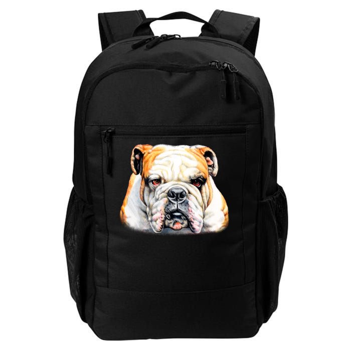 Bulldog Face Front Daily Commute Backpack