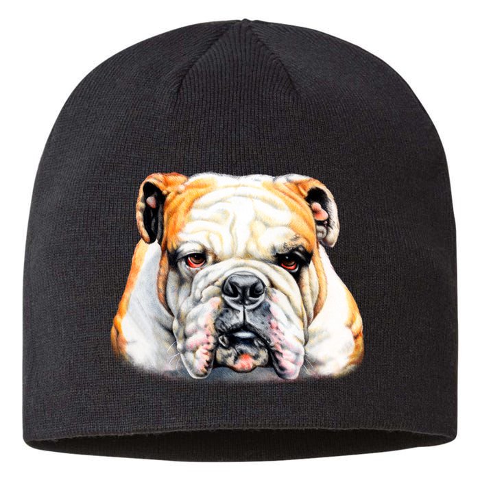 Bulldog Face Front Sustainable Beanie