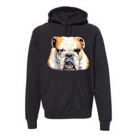 Bulldog Face Front Premium Hoodie