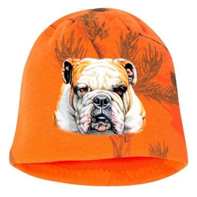 Bulldog Face Front Kati - Camo Knit Beanie