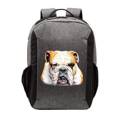 Bulldog Face Front Vector Backpack