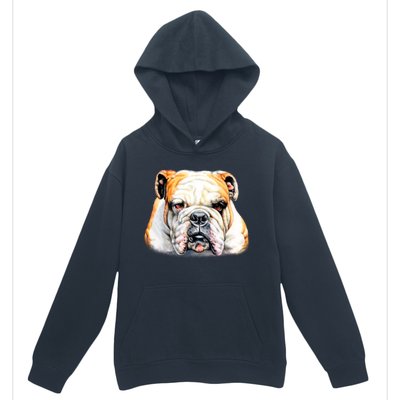 Bulldog Face Front Urban Pullover Hoodie