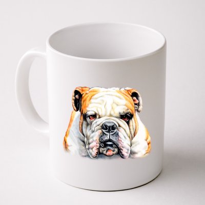 Bulldog Face Front Coffee Mug